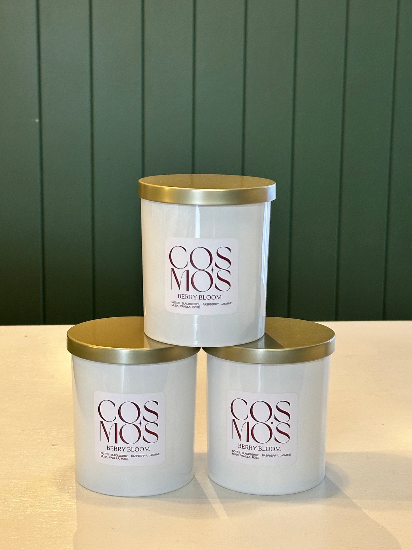 Cosmos Berry bloom candle