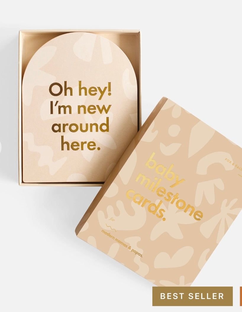 Baby milestone cards